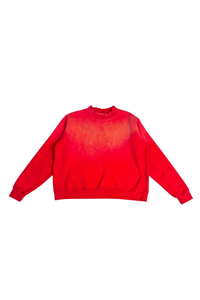 Women's Fall Fleece Vintage Gradient Mock Neck Sweatshirt