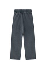 Unisex 100% Cotton Washed Heavyweight Wide Leg Casual Pants