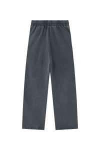Unisex 100% Cotton Washed Heavyweight Wide Leg Casual Pants