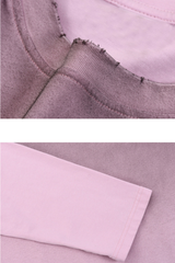 Women's  100% cotton Vintage Wash Gradient Relaxed Pullover