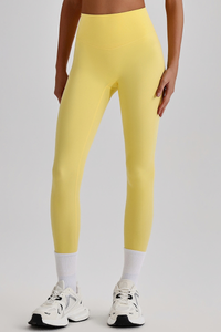 Women's Athletic High Waist No Front Seam Yoga Leggings