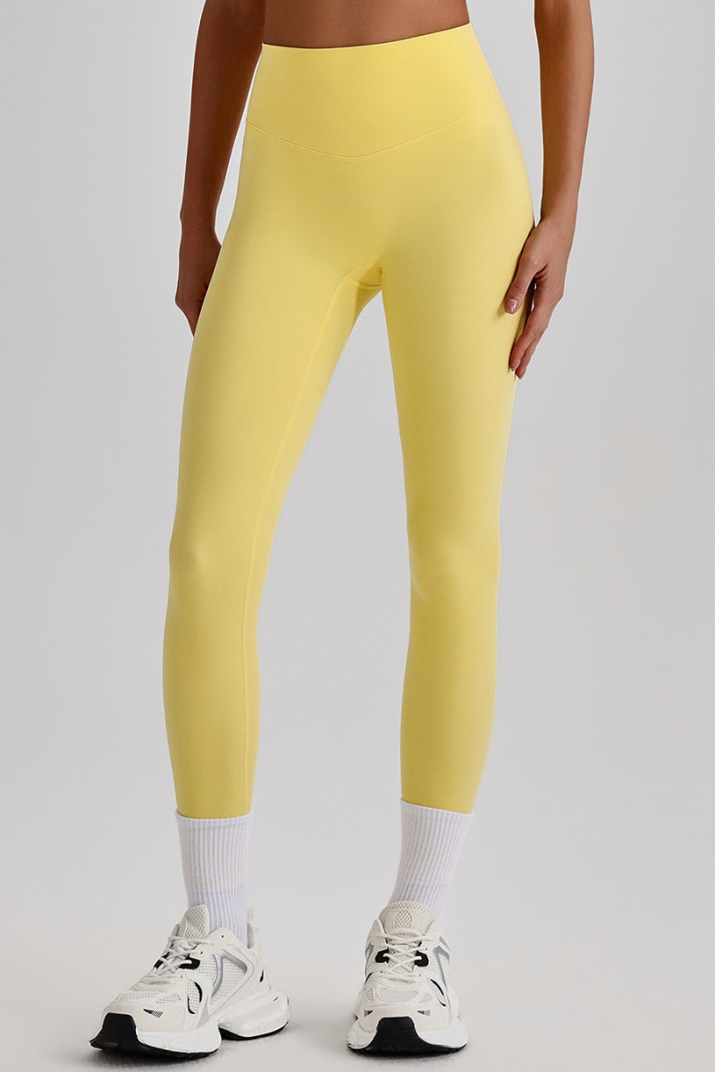 Women's Athletic High Waist No Front Seam Yoga Leggings