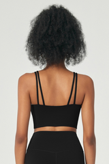 Women's V-Neck Double-Strap Sports Bra