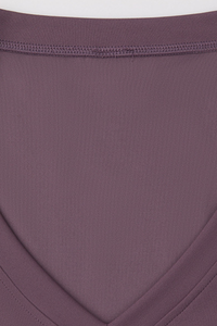 Women’s V-Neck Thumbhole Form-Fitting Long Sleeve Yoga Top