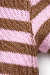 Women's Fall Crew Neck Striped Thin Lazy Knit Sweater