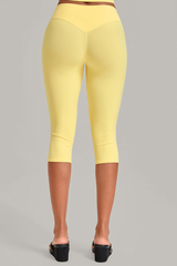 Women’s Mid-Rise Tummy Control Yoga Capri Leggings