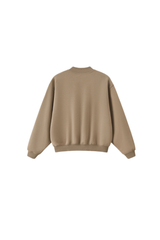 Unisex Fall Streetwear Boxy Mockneck Sweatshirt