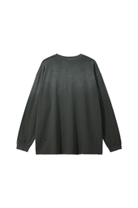 Men's Fall 100%Cotton Vintage Washed Drop Shoulder Pullover