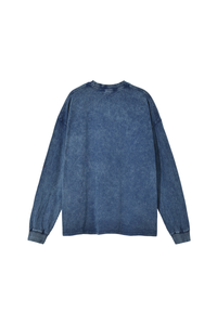 Unisex 100% Cotton Fall Vintage Washed Oversized Pullover