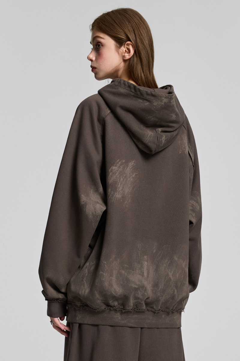 Women's  Fall  Heavyweight Oversized Vintage Washed Hoodie