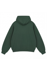 Unisex Fall Relaxed Drop Shoulder Full Zip Hooded Jacket