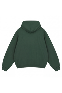 Unisex Fall Relaxed Drop Shoulder Full Zip Hooded Jacket
