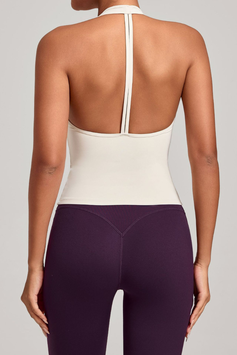 Women's V-neck Quick-Dry Fitting Sports Tank Top