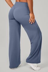 Women's Mid-High Waist Straight-Leg Pants