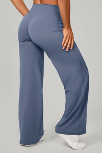 Women's Mid-High Waist Straight-Leg Pants