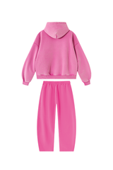 Unisex Fall Fleece Sets:Relaxed Hoodie And Sweatpants