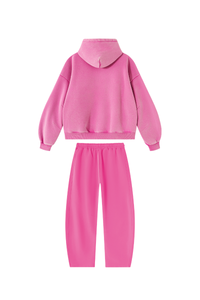 Unisex Fall Fleece Sets:Relaxed Hoodie And Sweatpants