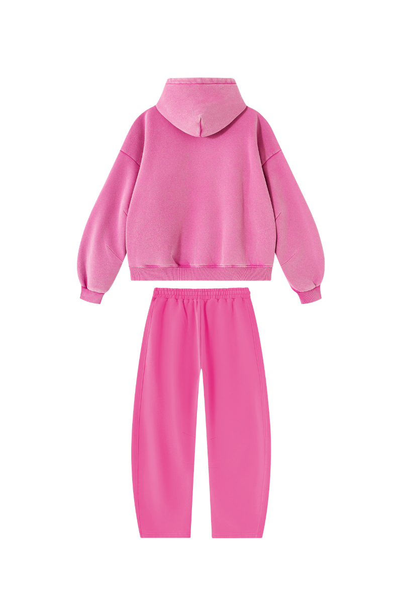Unisex Fall Fleece Sets:Relaxed Hoodie And Sweatpants