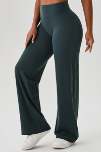 Women's Athletic High Waist V-Lift Hip Wide Leg Yoga Pants