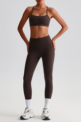 Women's Sports Quick Dry Bra And Leggings Yoga 2-Piece Set