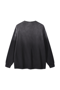 Unisex Fall 100% Cotton Washed  Loose Drop Shoulder Pullover