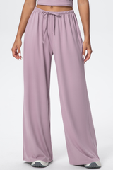 Women’s Athletic Drawstring Loose-Fit  Wide-Leg Pants