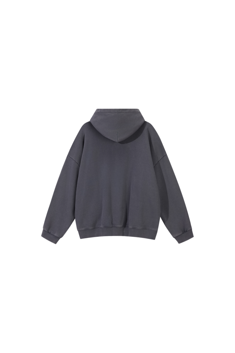 Unisex 100% Cotton Winter 430G Heavyweight Loose Hoodie