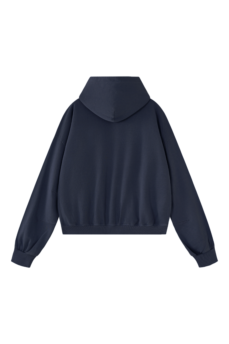 Women's Fall 100% Cotton 360G Boxy Two‑Way Zip Jacket