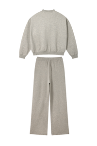 Men's Heavyweight Heathered Sweatshirt And Sweatpants Set