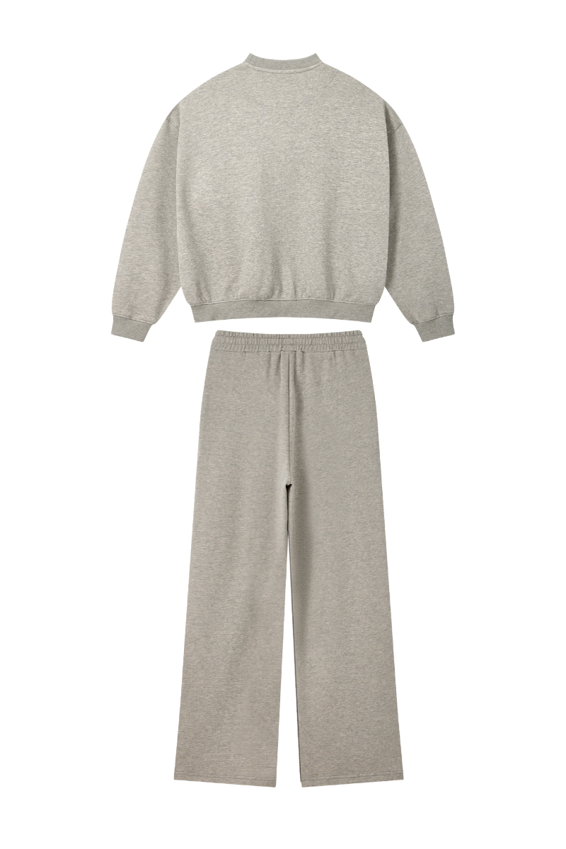 Men's Heavyweight Heathered Sweatshirt And Sweatpants Set