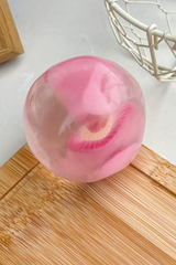 2.36in Clear Fruit Slice Squishy Ball Sensory Fidget Toy