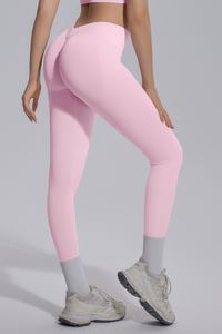 Women's Seamless Knit V-Waist Tight Butt-Lift Yoga Leggings