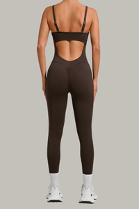 Women's Pleated Buttocks Lift Side Pocket Jumpsuits