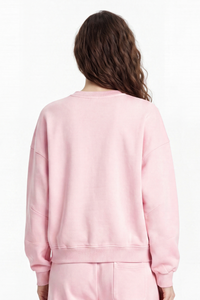 Women's Fall 100% Cotton Streetwear Washed Relaxed Pullover