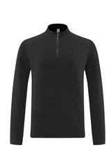 Men Half-Zip Reflective Training Long Sleeve Top