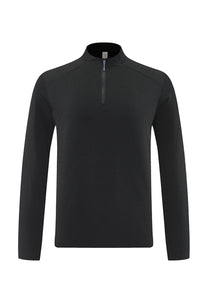 Men Half-Zip Reflective Training Long Sleeve Top