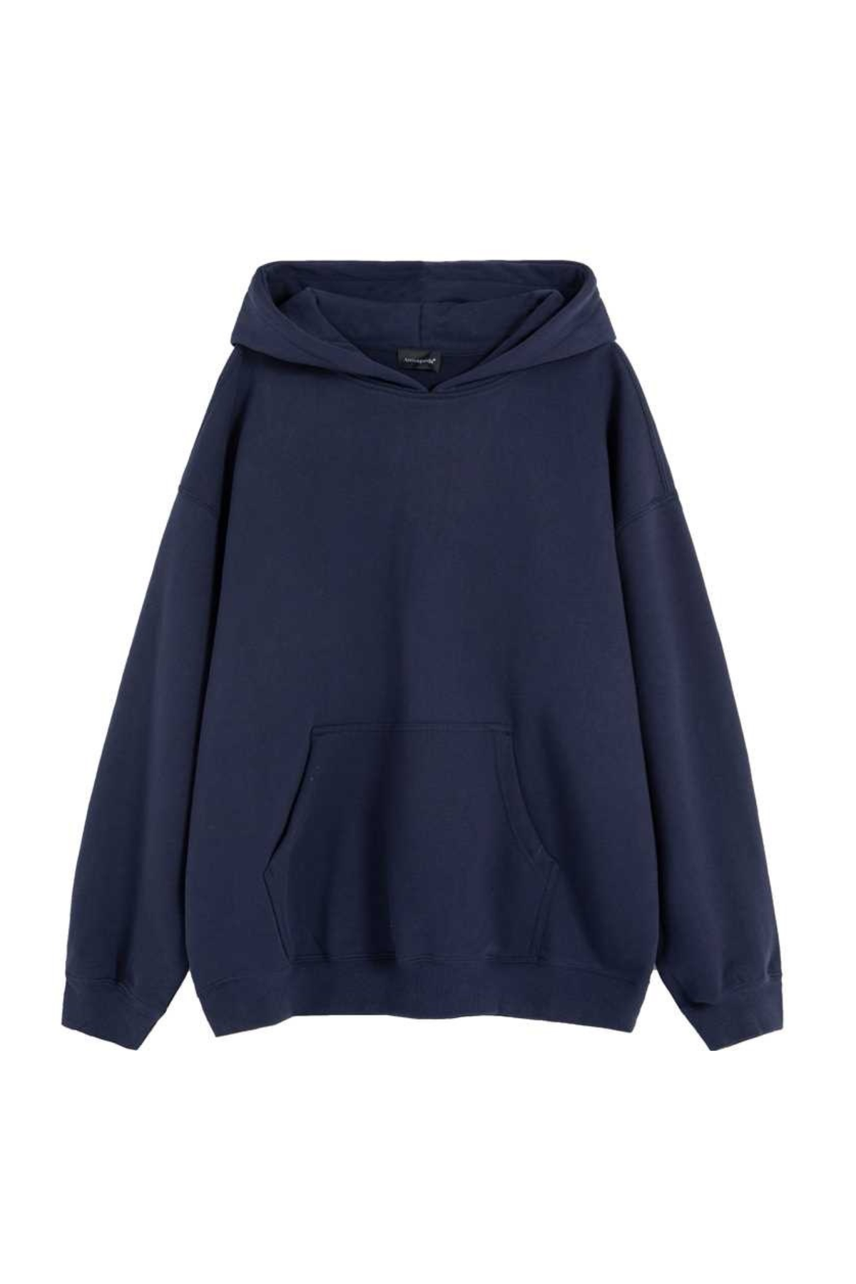 Unisex Fall 100% Cotton Solid Kangaroo Pocket Hoodie