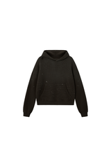 Women's Streetwear Washed Paint Splatter Waffle Hoodie