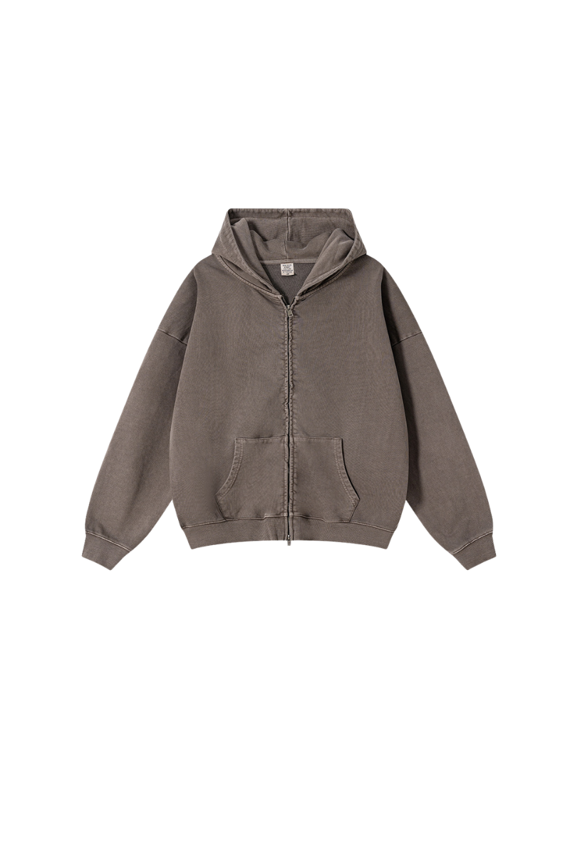 Women's Fall Heavyweight Vintage Washed Cotton Hooded Jacket