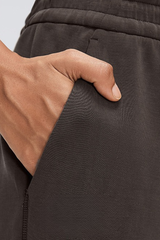 Women's Air Layer Elastic Toggle Wide Leg Athletic Pants