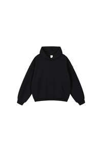 Unisex Fleece Raw Edge Spliced Fake Two Piece Hoodie