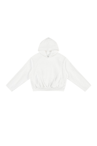 Men's Fall Boxy Cropped Kangaroo Pocket Drop-Shoulder Hoodie