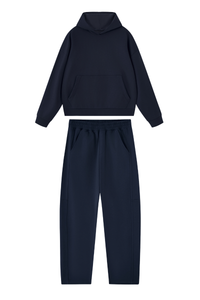 Women's Fall Set:Heavyweight Hoodie And Curved Sweatpants