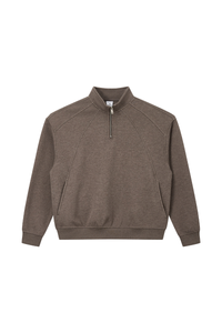 Women's  Fall 1/4 Zip Raglan Sleeve Mock Neck Sweatshirt