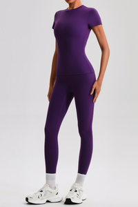 Women's Bare Feel  High Stretch T-shirt & Yoga Leggings Set
