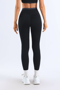 Women's High-Waist Polka Dot No Front Seam Yoga Leggings
