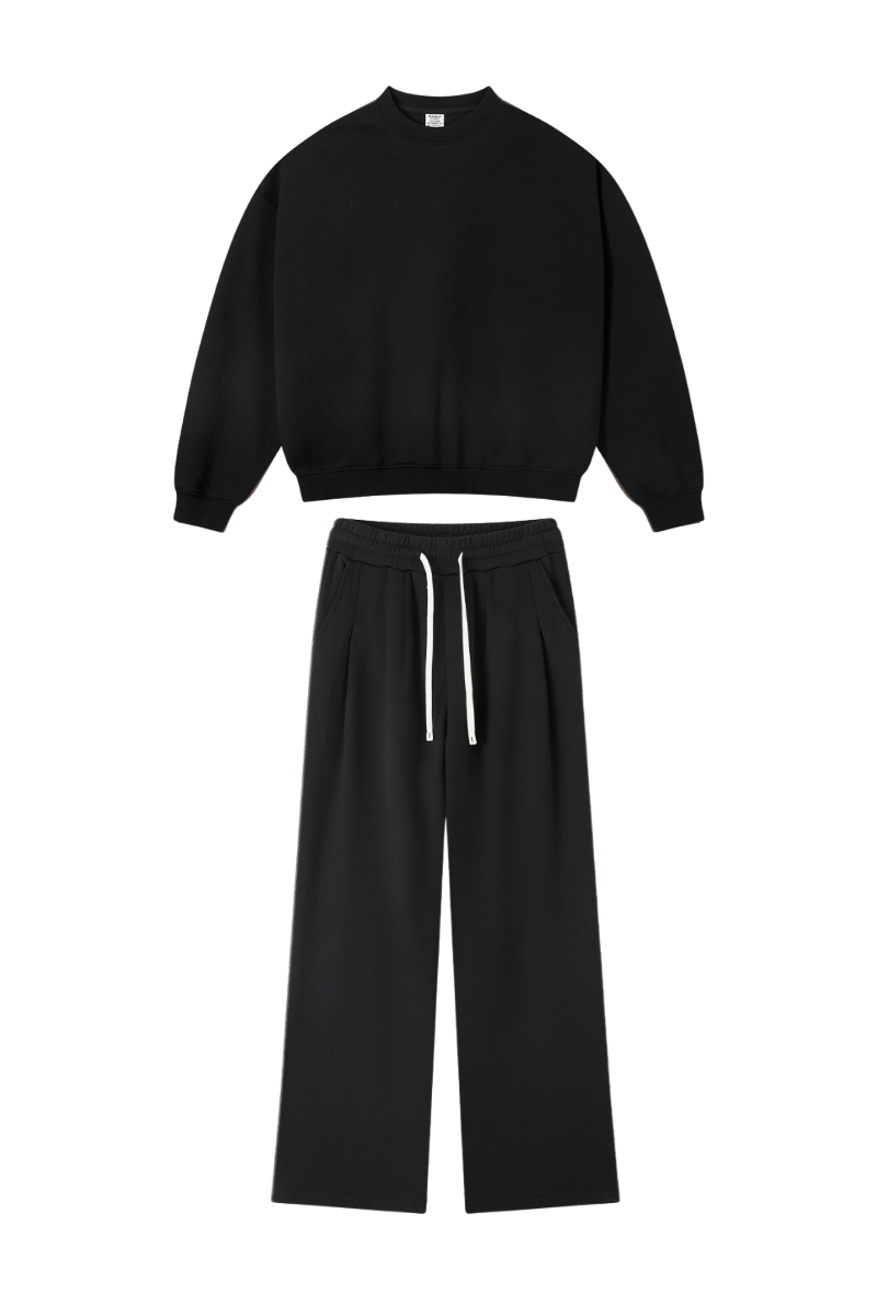 Unisex Heavyweight Heathered Sweatshirt And Sweatpants Set
