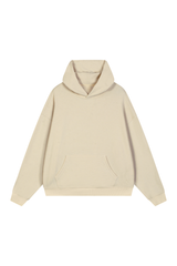 Unisex Fall Boxy Fit Waffle Texture Pullover Relaxed Hoodie