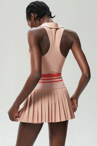 Sports & Fitness V-neck quick-drying tennis skirt two-piece set