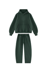 Unisex Fall Fleece Sets:Relaxed Hoodie And Sweatpants